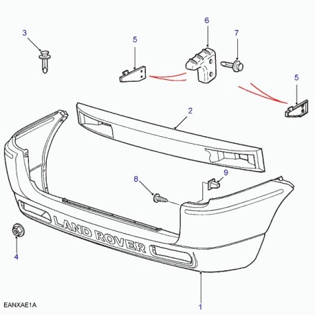 Land rover support butee Freelander 1 (DQN100130)