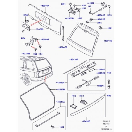 Land rover plaque de police Range L322 (DRM000011)