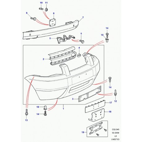 Land rover garde Freelander 1 (DXC100260)