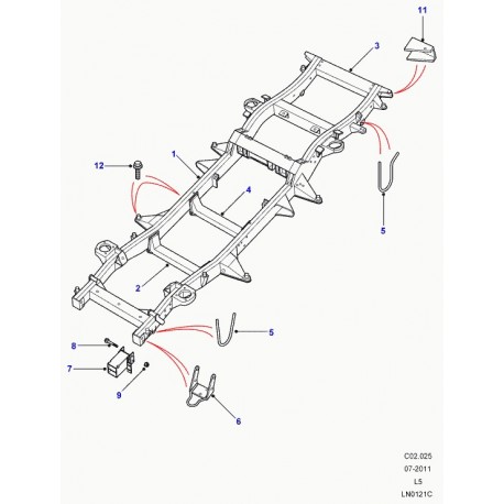 Land rover amortisseur isolant parechoc Discovery 2 (DXE000040)