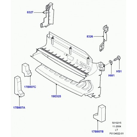 Land rover conduit d'air Range Sport (DXJ500060)