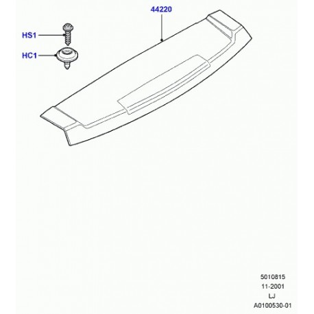 Land rover arretoir Range L322 (DYC000140)