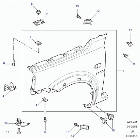 Land rover vis Freelander 1 et Range L322 (DYP000010)