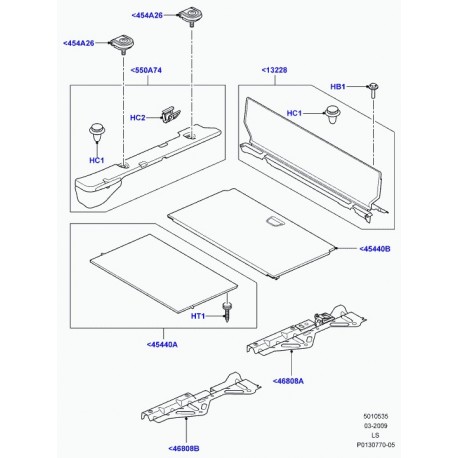 Land rover plaque de marchepied Discovery 3 (EAN500101SMS)