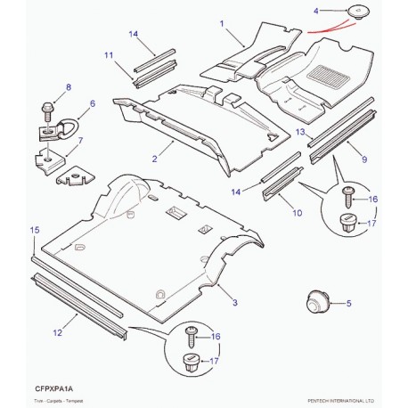 Land rover plaque Discovery 2 (EAP100720PUB)