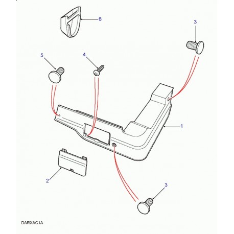 Land rover garniture Range P38 (EBV100060SMK)