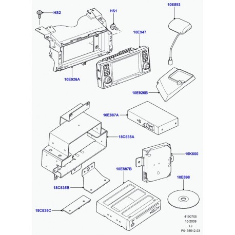 Land rover vis Range L322 (EHV500050)