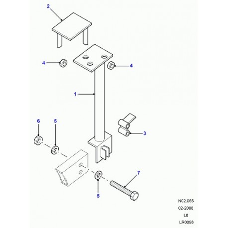 Land rover tube connecting Defender 90, 110, 130 (EIO500060)