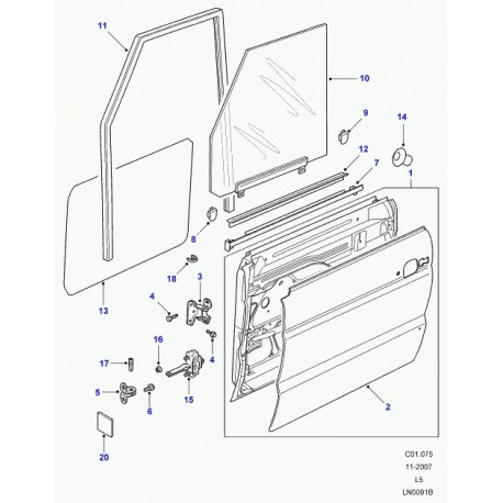 Land rover tole de protection Discovery 2 (EJD101760)