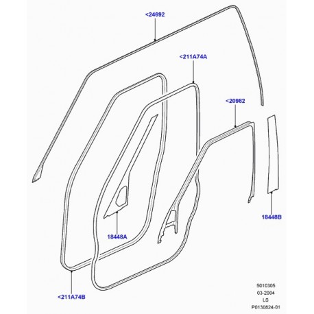 Land rover garniture Discovery 3 (EJN000093)