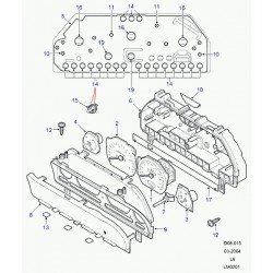 575312 - Ampoule Plaque Immatriculation / Repetiteurs - Veilleuse Integrée  - 4W / 12V - Defender / Range Rover Classic / Range Rover P38 /