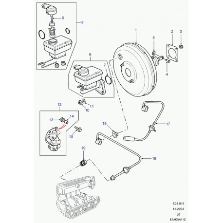 Land rover joint torique Freelander 1 (EJP1504L)