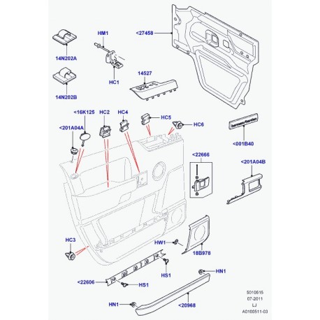 Land rover enjoliveur Range L322 (EJU000022AAQ)