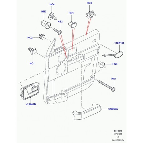 Land rover decalque Discovery 3 (EKA500010HPP)