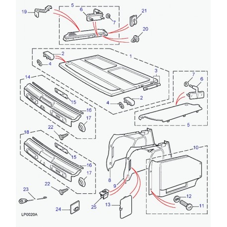 Land rover tole Range P38 (EOI100060LOY)