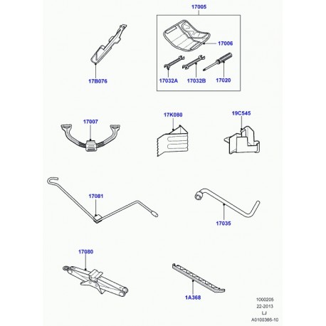 Land rover support porte-roue Range L322 (EPX000030)