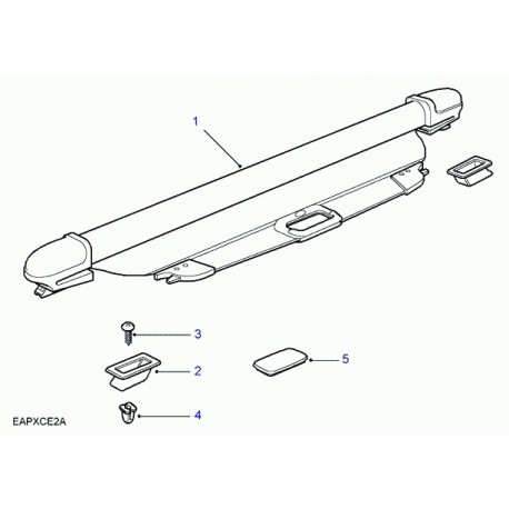 Land rover support Freelander 1 (EQE100070PUY)