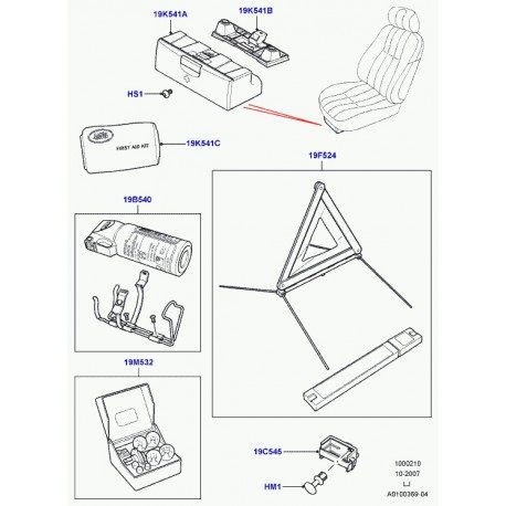 Land rover support Range L322 (EQV000010)