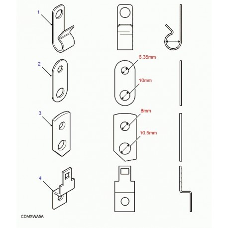 Land rover support Defender 90, 110, 130,  Discovery 1 et Range P38 (ERC9404)