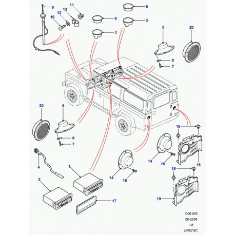 Land rover boitier Defender 90, 110, 130 (ERQ500020PMA)