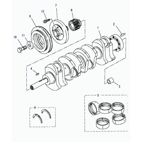 Land rover pignon de vilebrequin Defender 90, 110, 130, Discovery 1, Range Classic (ERR1642)