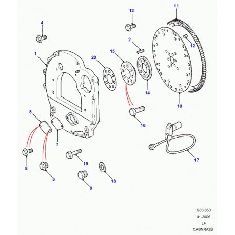 Land rover senseur position / vilebrequin cps Discovery 1 (ERR2079)