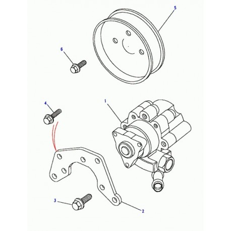 Land rover support pompe Discovery 1 (ERR2228)