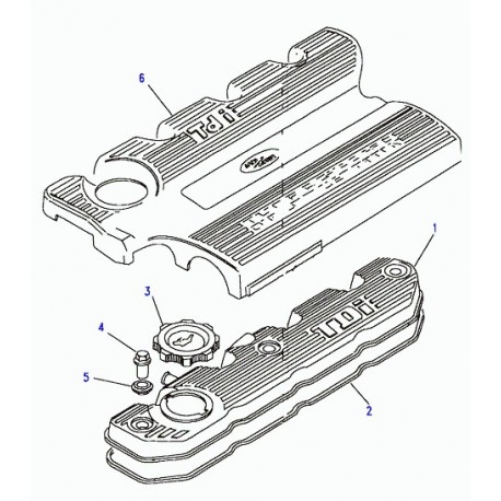 Land rover joint de cache culbuteur Defender 90, 110, 130, Discovery 1, Range Classic (ERR2409)