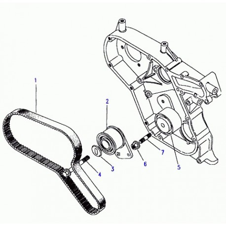 Land rover tendeur courroie de distribution Defender 90, 110, 130, Discovery 1, Range Classic (ERR2530)