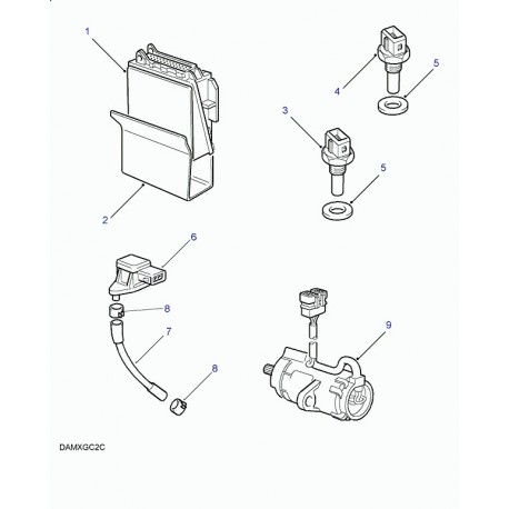 Land rover potentiometre papillon des gaz Range P38 (ERR2708)