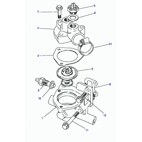 Land rover thermostat Defender 90, 110, 130, Discovery 1, Range Classic (ERR2803)