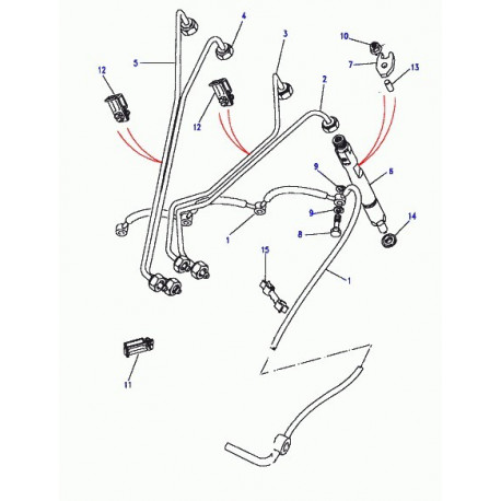 Land rover injecteur Defender 90, 110, 130, Discovery 1, Range Classic (ERR3339)