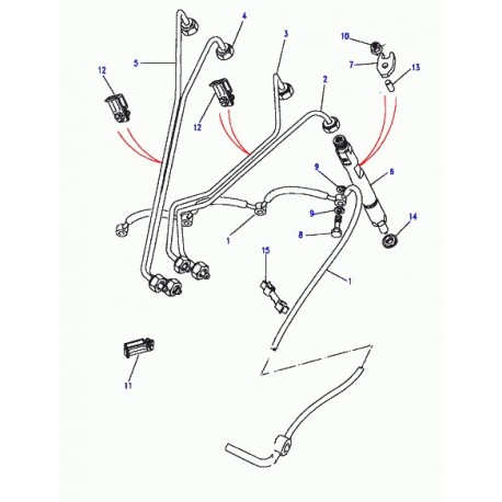 Land rover injecteur Discovery 1 et Range Classic (ERR3339E)