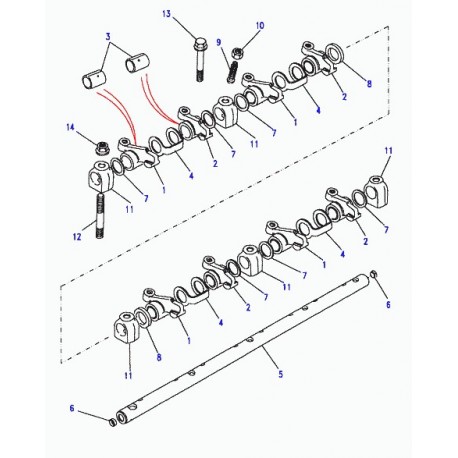 Land rover culbuteur cote droit Defender 90, 110, 130 et Discovery 1 (ERR3343)