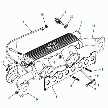 Commander joint-collecteur d'echappement LAND ROVER (LR082314) pas cher sur  RLD Autos