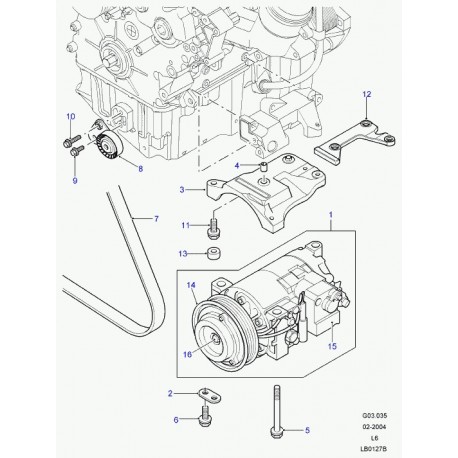 Land rover ergot de centrage Freelander 1 (ERR4052)