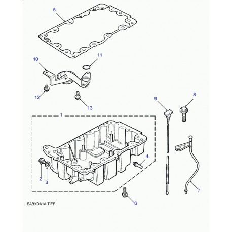 Land rover tube jauge d'huile Freelander 1 (ERR5646L)