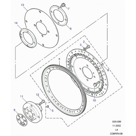 Land rover disque entrainement convertisse Discovery 1 (ERR5658)