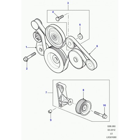 Land rover boulon Discovery 2 (ERR5958)