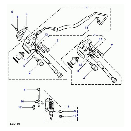 Land rover rondelle joint etanchéite d'injecteur Defender 90, 110, 130 et Discovery 2 (ERR6417)