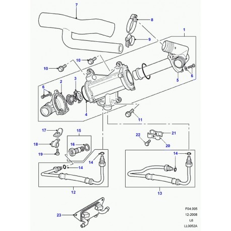 Land rover agrafe Discovery 2 et Freelander 1 (ERR6638)