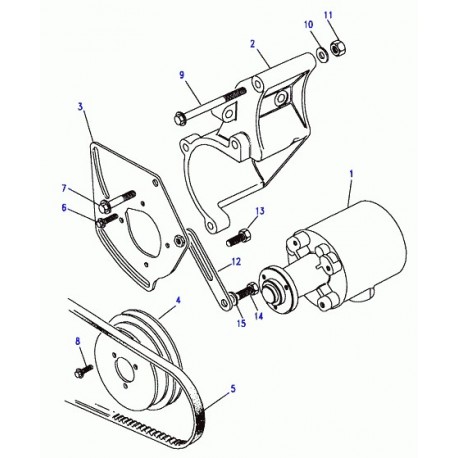 Land rover courroie de ventilateur et direction Discovery 1 et Range Classic (ERR810)