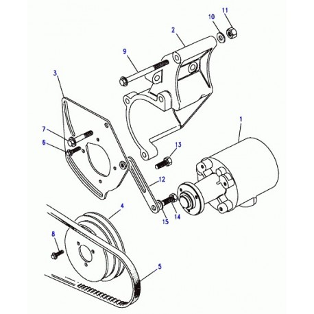 Land rover courroie de ventilateur et direction Discovery 1 et Range Classic (ERR810)