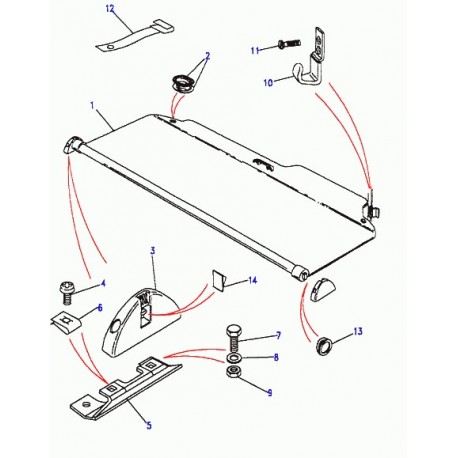 Land rover coulisse de commande des vitesses Discovery 1 (ESI100020LOY)