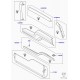 Land rover panneau de garnissage de porte Discovery 3 (ESN000292PVJ)