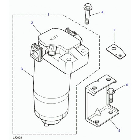 Land rover filtre à combustible Range P38 (ESR1121)