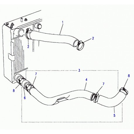 Land rover tuyau flexible Discovery 1 et Range Classic (ESR2913)