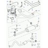 support suspension tuyau échappement Defender 90, 110, 130