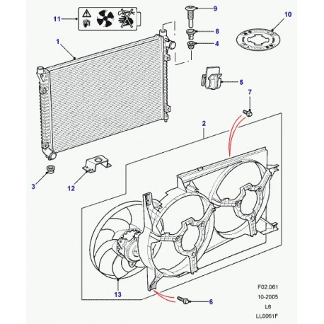 Land rover silencieux intermediaire Discovery 2 et Freelander 1 (ESR3586)