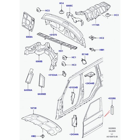 Land rover antibruit Range L322 (ETC500110)